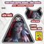 Tem Dán Nhựa Nhám SH Mẫu Cô Gái Cổ trang Độc Đáo, Cá Tính Sticker Trang Trí Xe Máy Chống Bay Màu. SH 2020-2026