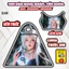 Tem Dán Nhựa Nhám SH Mẫu Cô Gái Cổ trang Độc Đáo, Cá Tính Sticker Trang Trí Xe Máy Chống Bay Màu. SH 2020-2026