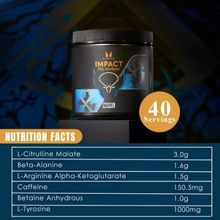 [Vón nhẹ] Bột uống Impact Pre-workout 40 lần dùng Myprotein