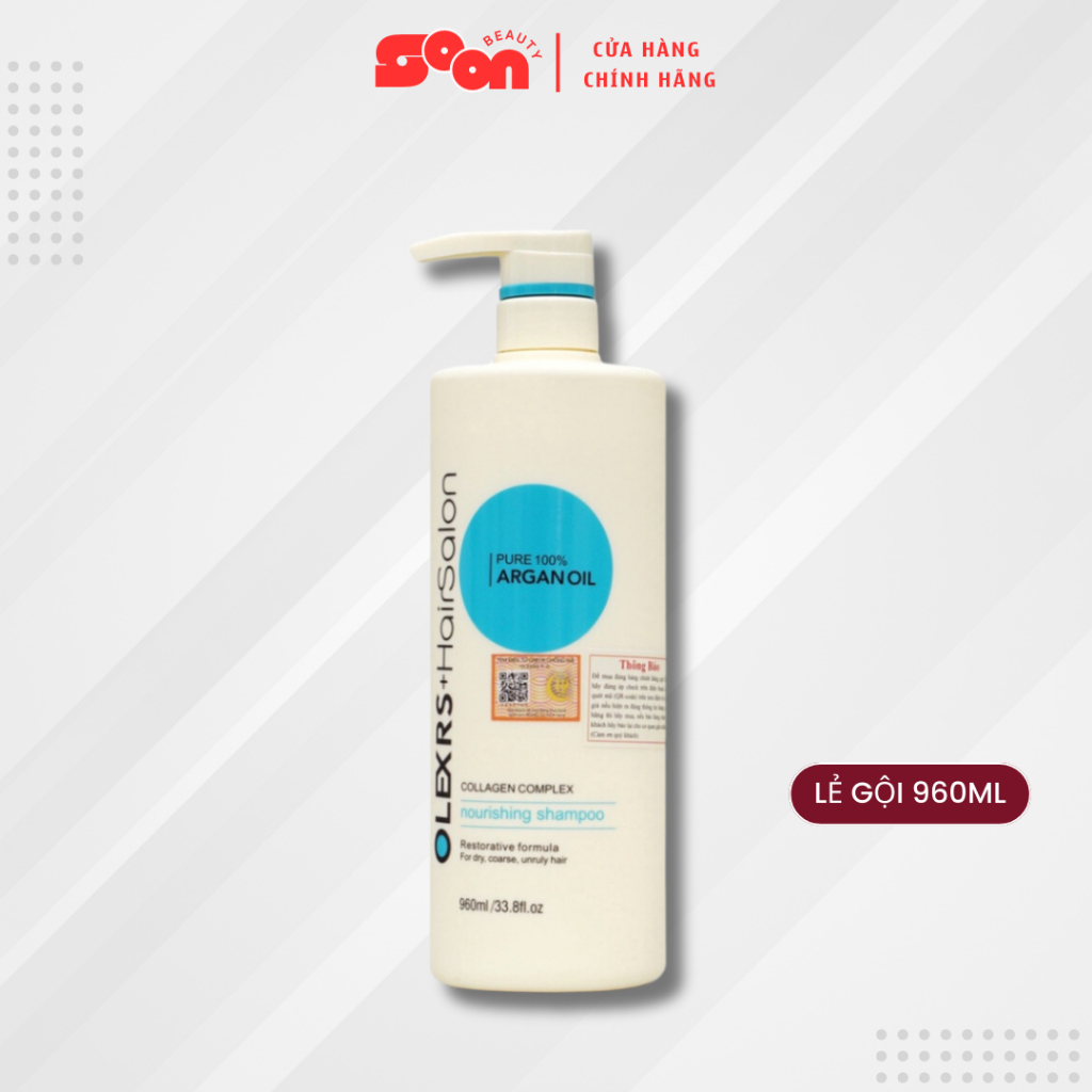 Bộ Dầu Gội Xả Olexrs Hair Salon 500ml/960ml – Giảm Rụng Tóc, Trị Gàu, Kiềm Dầu, Phục Hồi Tóc Khô Xơ