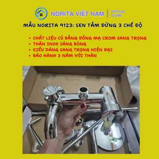 Bộ Sen Cây Tắm Đứng Nóng Lạnh N 9123 3 Chất Liệu Củ Đồng 3 Chế Độ Nước Bảo Hành 5 Năm