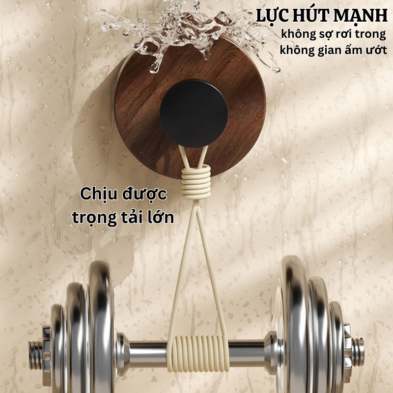 Móc Treo Hút Chân Không Chịu Lực Tốt - Không Cần Đục Tường - Kiểu Vân Gỗ TitiHome