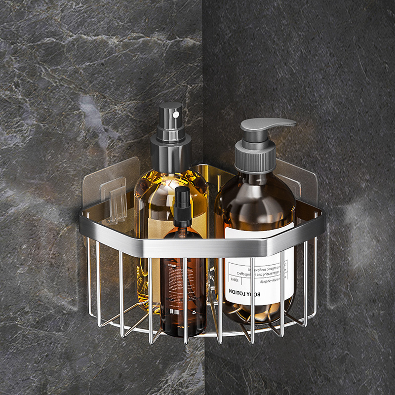 Giá để đồ rửa bát inox góc vuông thiết kế thông minh, kệ gắn góc bồn rửa giá đựng đồ nhà tắm TitiHome