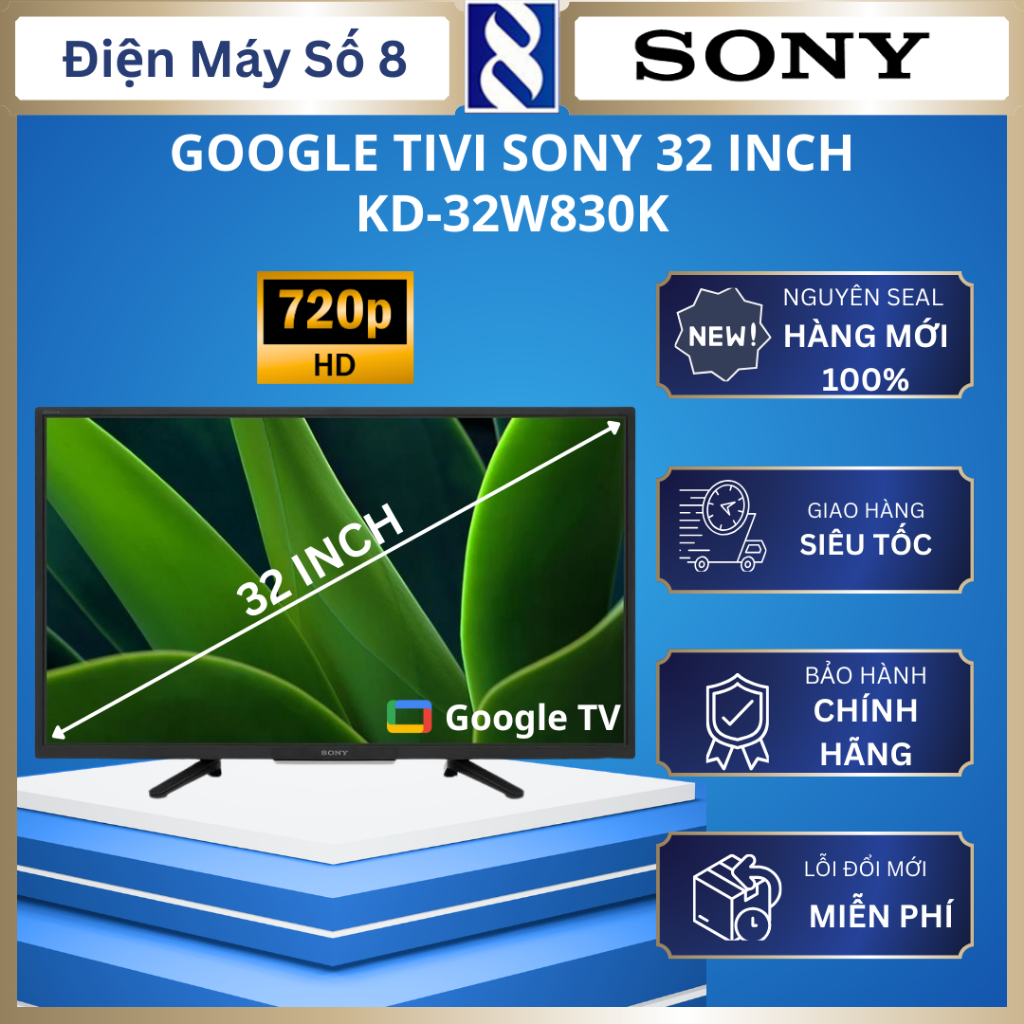Google tivi Sony KD-32W830K 32 inch | Shopee Việt Nam