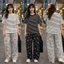 Tổng Hợp Áo Kẻ Vằn Phối Kèm Quần Dài Ống Rộng Các Mẫu Dành Cho Nữ Chất Liệu Cotton Co Dãn Mát Mẻ