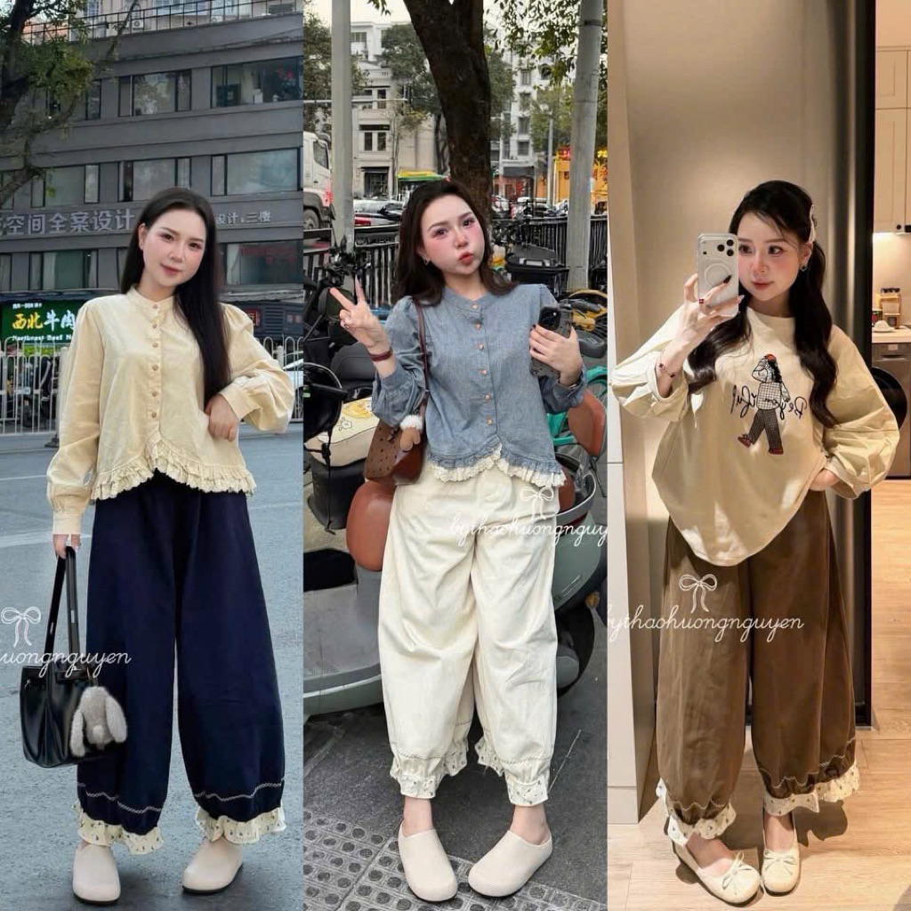 [𝐒𝐮𝐙𝐲] Quần Thô Mềm Dáng Nấm Gấu Bèo #3981 QCCC