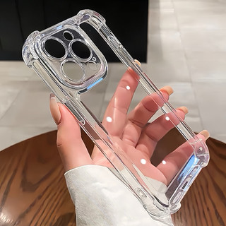 Ốp Lưng iPhone Trong Suốt, Chống Sốc, Bảo Vệ Cam TPU Silicon Mềm 4 Góc - iP 7/8/Plus/X/XS/11/12/13/14/15/16/17 Pro/Max
