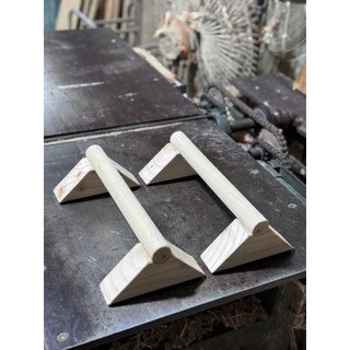 PARALLETTES GỖ - DỤNG CỤ HÍT ĐẤT, CHỐNG ĐẨY BẰNG GỖ TỰ NHIÊN CÓ ĐẾ CHỐNG TRƯỢT ,Tam Giác