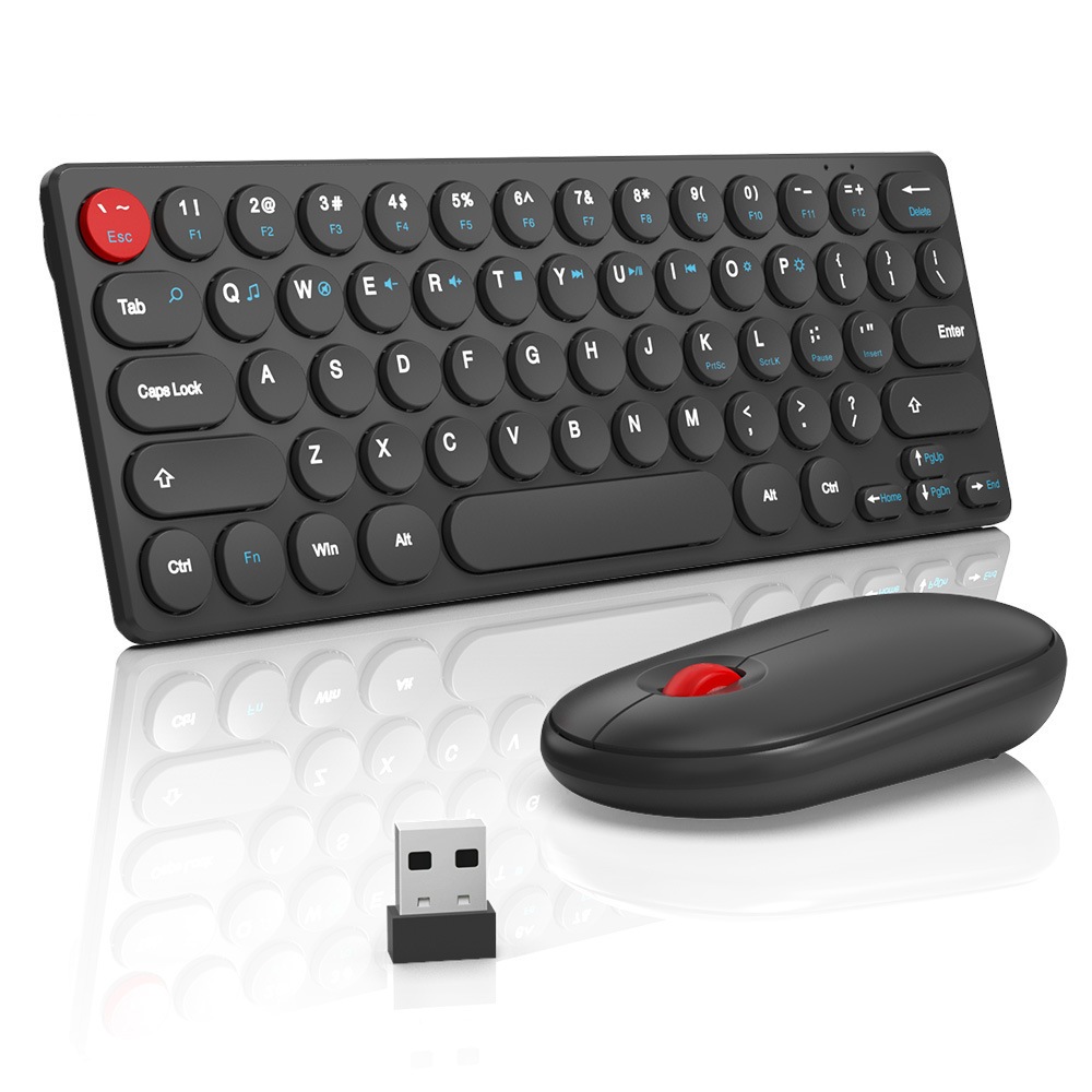 Bộ Bàn Phím Chuột Không Dây Mini ELITE – Combo Phím Chuột Wireless 2.4G Nhỏ Gọn, Kết Nối USB Cho Laptop PC Smart TV