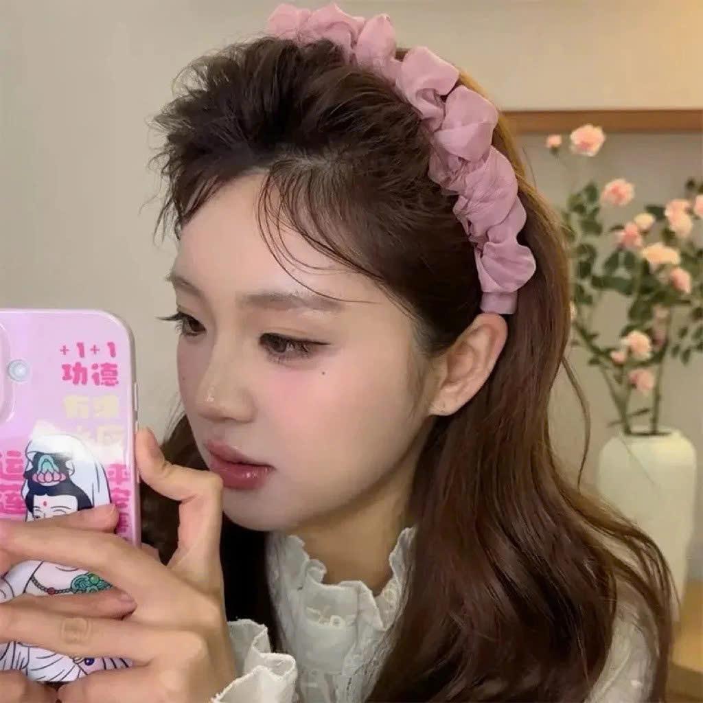 Bờm làm phồng tóc, làm dày tóc cho nữ chất liệu voan trơn phồng phong cách tiểu thư sang chảnh siêu xinh LEZA VN