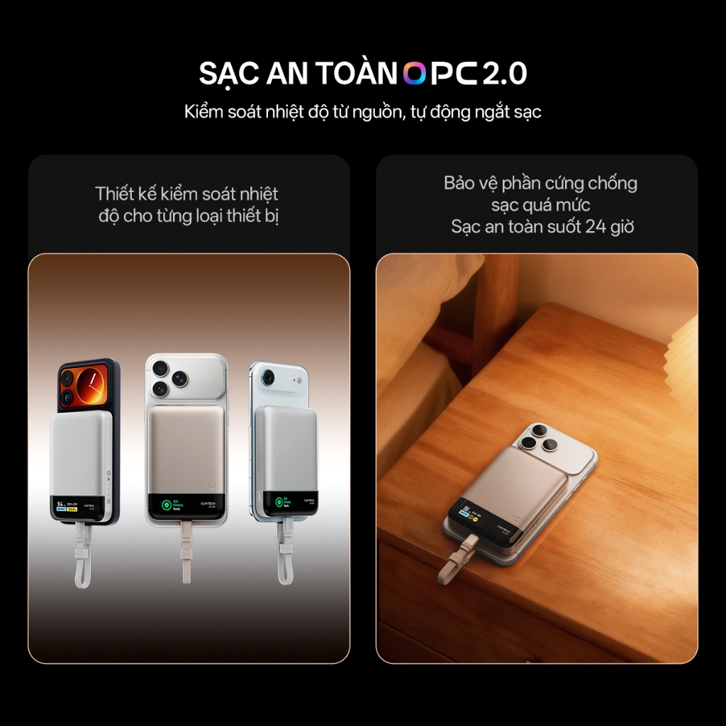 Sạc dự phòng không dây Cuktech 10 Air Super Magnetic Power Card 10000mAh 55W – WPB100P | Bảo hành 18 tháng | BigBuy360 - bigbuy360.vn