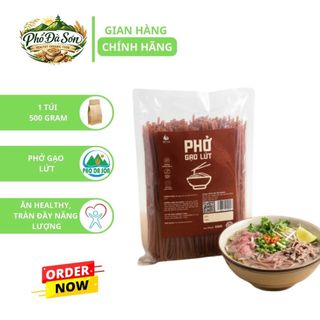 Phở Gạo Lứt Việt Thái 500g/Phở Chùm Ngây Việt Thái 500g-Phở Khô Gạo Lứt, Phở Rau Xanh Tự Nhiên, ít calo ăn eat clean.