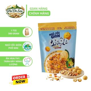 Ngũ Cốc Granola Giòn C Rộp Gạo Lứt Mix Trái Cây 450g – ngũ cốc granola – gạo lứt – mix trái cây