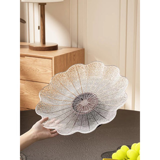 Khay Đĩa Đựng Trái Cây Đế Cao Phong Cách Bắc Âu DOMES Khay Bày Mứt Tết, Bánh Kẹo, Hoa Quả Decor Phòng Khách Sang Trọng