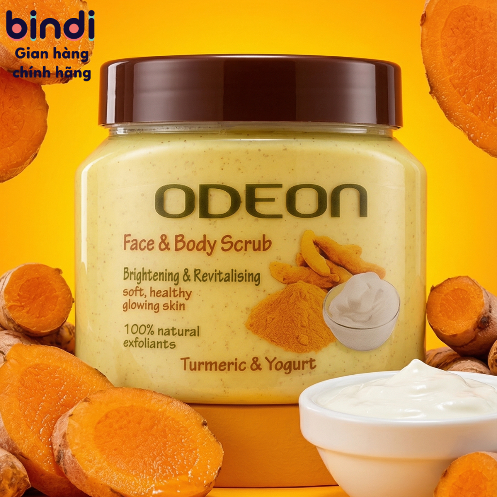 Tẩy da chết mặt & cơ thể Odeon 300ml – dưỡng da mềm mịn, sáng khỏe