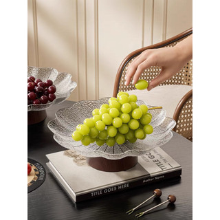 Khay Đĩa Đựng Trái Cây Đế Cao Phong Cách Bắc Âu DOMES Khay Bày Mứt Tết, Bánh Kẹo, Hoa Quả Decor Phòng Khách Sang Trọng