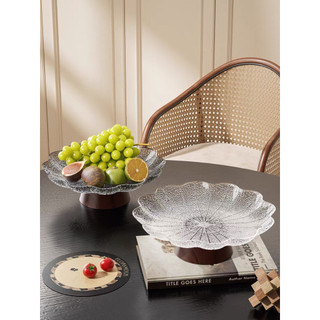 Khay Đĩa Đựng Trái Cây Đế Cao Phong Cách Bắc Âu DOMES Khay Bày Mứt Tết, Bánh Kẹo, Hoa Quả Decor Phòng Khách Sang Trọng