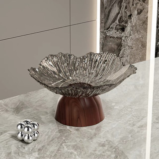 Khay Đĩa Đựng Trái Cây Đế Cao Phong Cách Bắc Âu DOMES Khay Bày Mứt Tết, Bánh Kẹo, Hoa Quả Decor Phòng Khách Sang Trọng