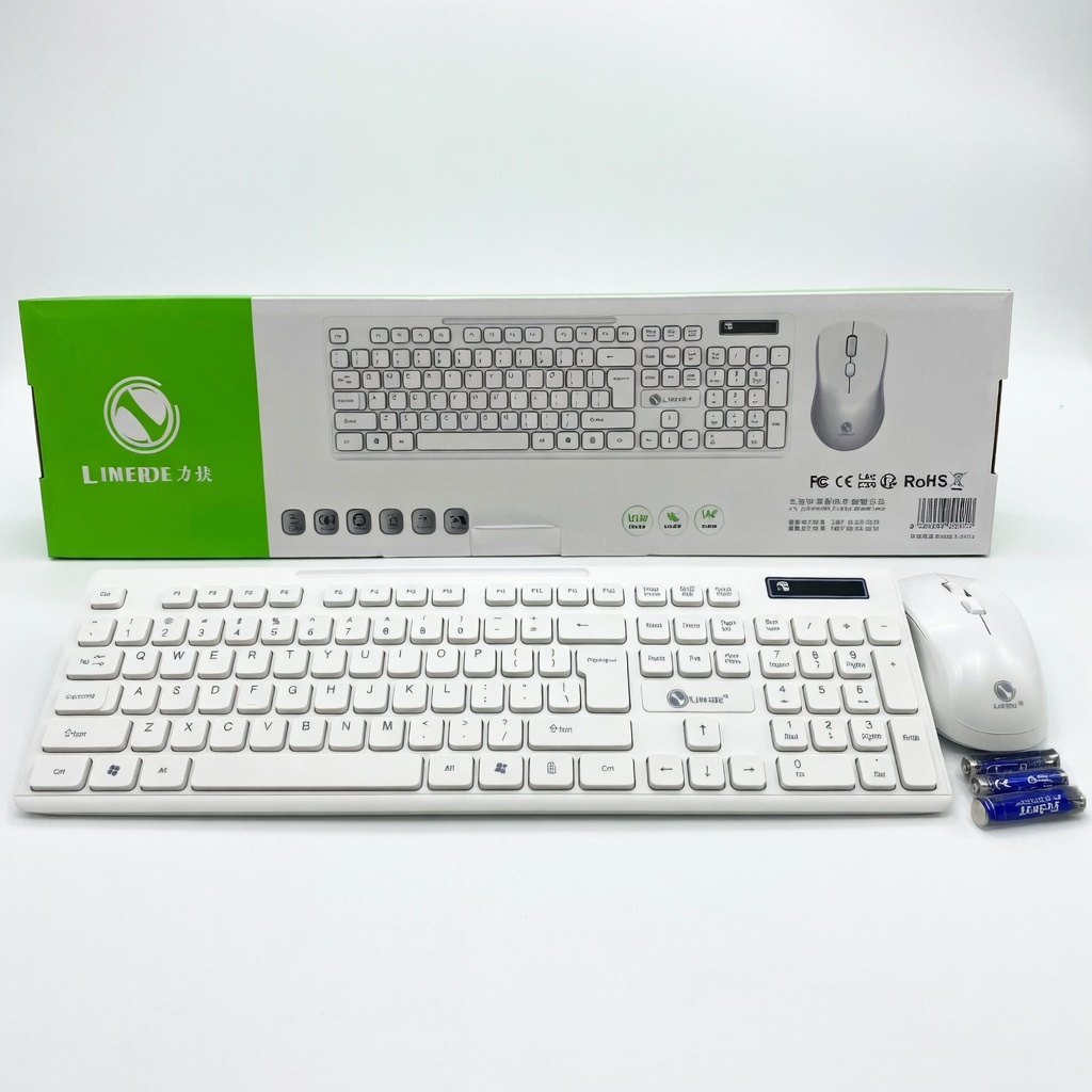 Bộ Bàn Phím Chuột Không Dây LIMEIDE W100 Wireless 2.4G – Combo Keyboard Mouse giá rẻ Cho Laptop PC Văn Phòng