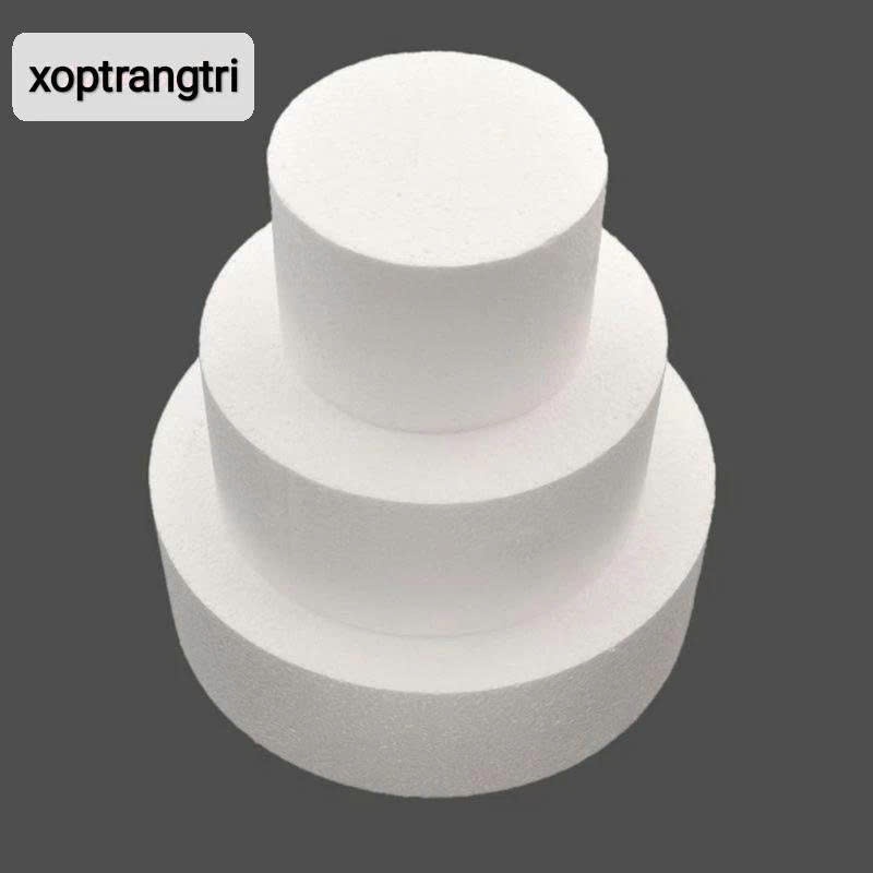 Xốp PE, xốp DẺO cắm hoa nhiều kích thước, Phôi tim, phôi tròn hoa sáp, hoa nhũ dày 5cm