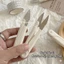 Kéo bấm chỉ màu trắng bằng thép không gỉ có vỏ bọc bảo vệ 11x1.8cm