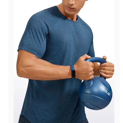 Áo Phông Thể Thao Nam Cổ Tròn – Áo Thun Nam Tập Gym, Chạy Bộ Co Giãn Thoáng Mát