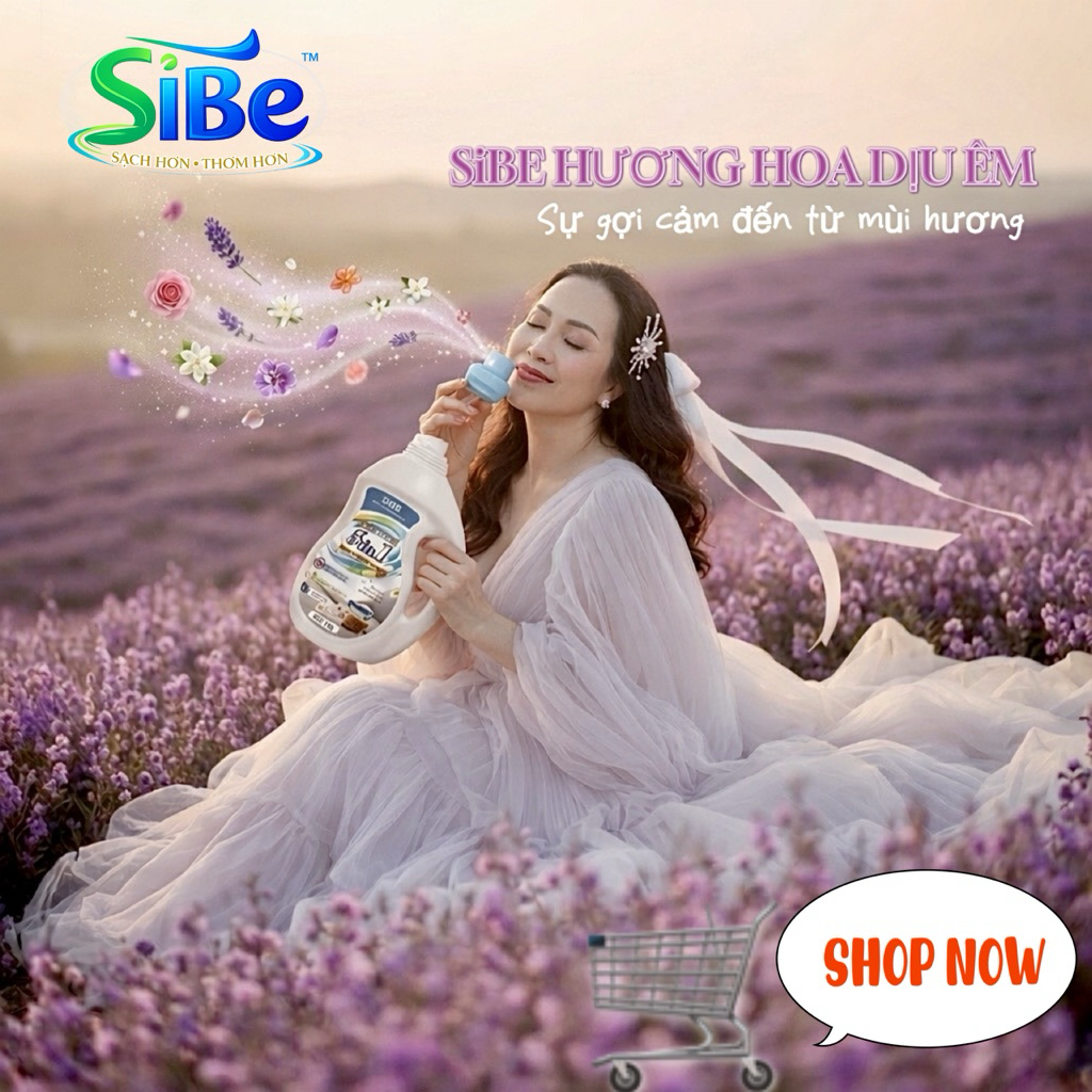 Mua giá hời NƯỚC GIẶT XẢ SiBE – HƯƠNG NƯỚC HOA CÁ NGỰA Nước giặt của mọi nhà