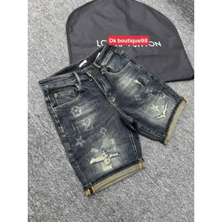 Quần Short Jean Nam Wash Bụi Phủi Túi Sau Họa Tiết Thời Trang – Quần Bò Nam Lửng Co Giãn Nhẹ Form Slim Fit Cá Tính