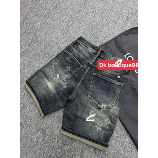 Quần Short Jean Nam Wash Bụi Phủi Túi Sau Họa Tiết Thời Trang – Quần Bò Nam Lửng Co Giãn Nhẹ Form Slim Fit Cá Tính