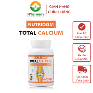 Canxi Nutridom Total Calcium David Health, Hỗ Trợ Phát Triển Răng, Xương, Phòng Ngừa Loãng Xương