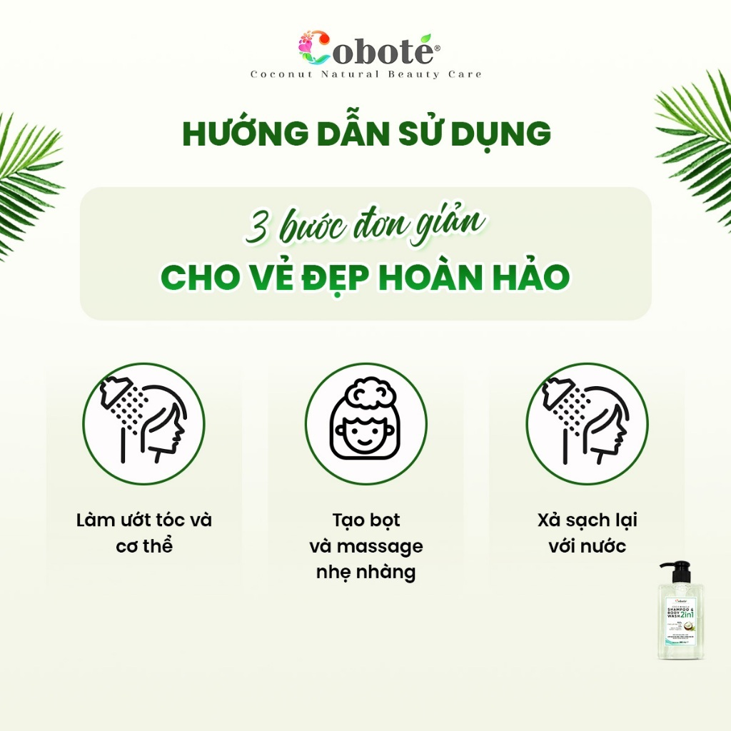 Dầu tắm gội 2in1 shampoo body wash cấp ẩm và dưỡng chất cho da và tóc 280ml