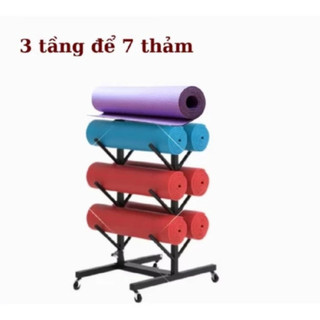 Gía để thảm yoga, kệ sắt để thảm, Giá Đựng Thảm Tập Yoga Tiết Kiệm Không Gian Tiện Dụng