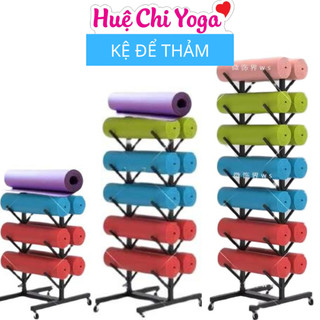 Gía để thảm yoga, kệ sắt để thảm, Giá Đựng Thảm Tập Yoga Tiết Kiệm Không Gian Tiện Dụng