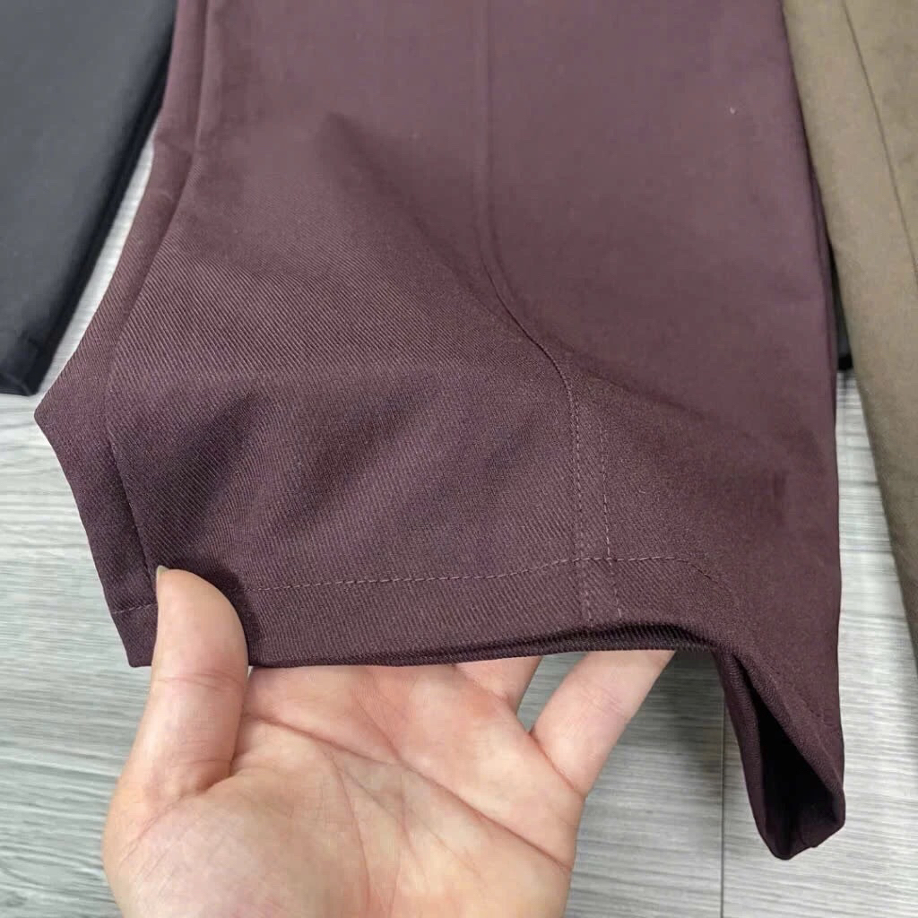 Quần Ống Rộng Kaki Nhật Cạp Cao Tôn Dáng Siêu Hót Trend dài 98cm