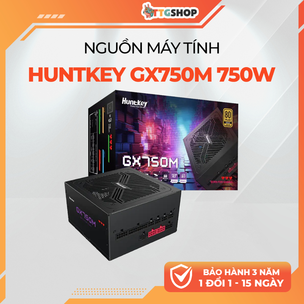 Nguồn Máy Tính Huntkey GX750M 750W 80+ Gold | Full Modular | PSU 750W ...