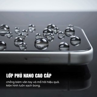 Kính Cường Lực Không Viền Đen URR cho iPhone 17 Pro Max Trong Suốt Siêu Mỏng Kèm Khung tự Dán