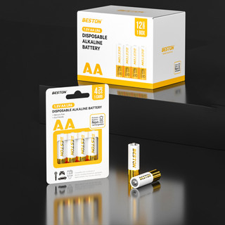 Vỉ 4 Pin Kiềm Alkaline 1.5V Beston AA (LR6), Thời gian dùng đến 10 năm