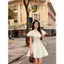Đầm 2 dây xoè phủ vai ren