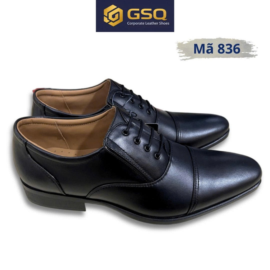 Giày Tây Nam Da Bò 836 – Giày Công Sở Nam Lịch Lãm