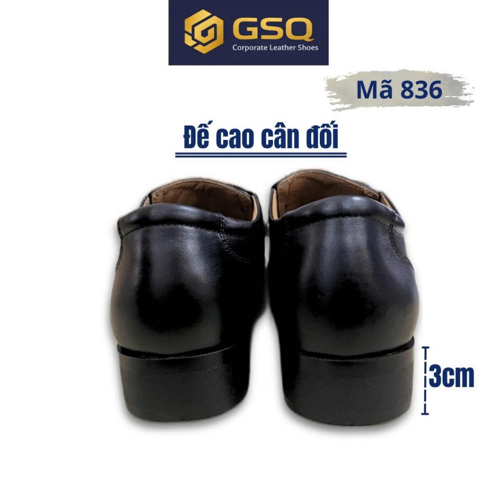 Giày Tây Nam Da Bò 836 – Giày Công Sở Nam Lịch Lãm
