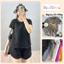Set Bộ Bigsize Nữ Áo Tay Ngắn Cổ Tròn Kèm Quần Short Lưng Chun Co Giãn Vải Xốp Nhật Co Giãn SET821