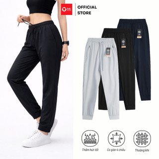 Quần dài nữ MK Breeze Trouser vải xi giấy cao cấp lưng thun co giãn 4 chiều ống suông dễ phối đi học