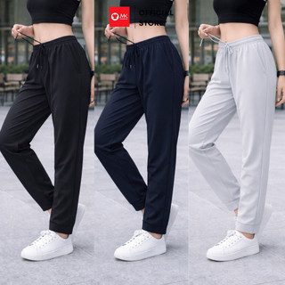 Quần dài nữ MK Breeze Trouser vải xi giấy cao cấp lưng thun co giãn 4 chiều ống suông dễ phối đi học