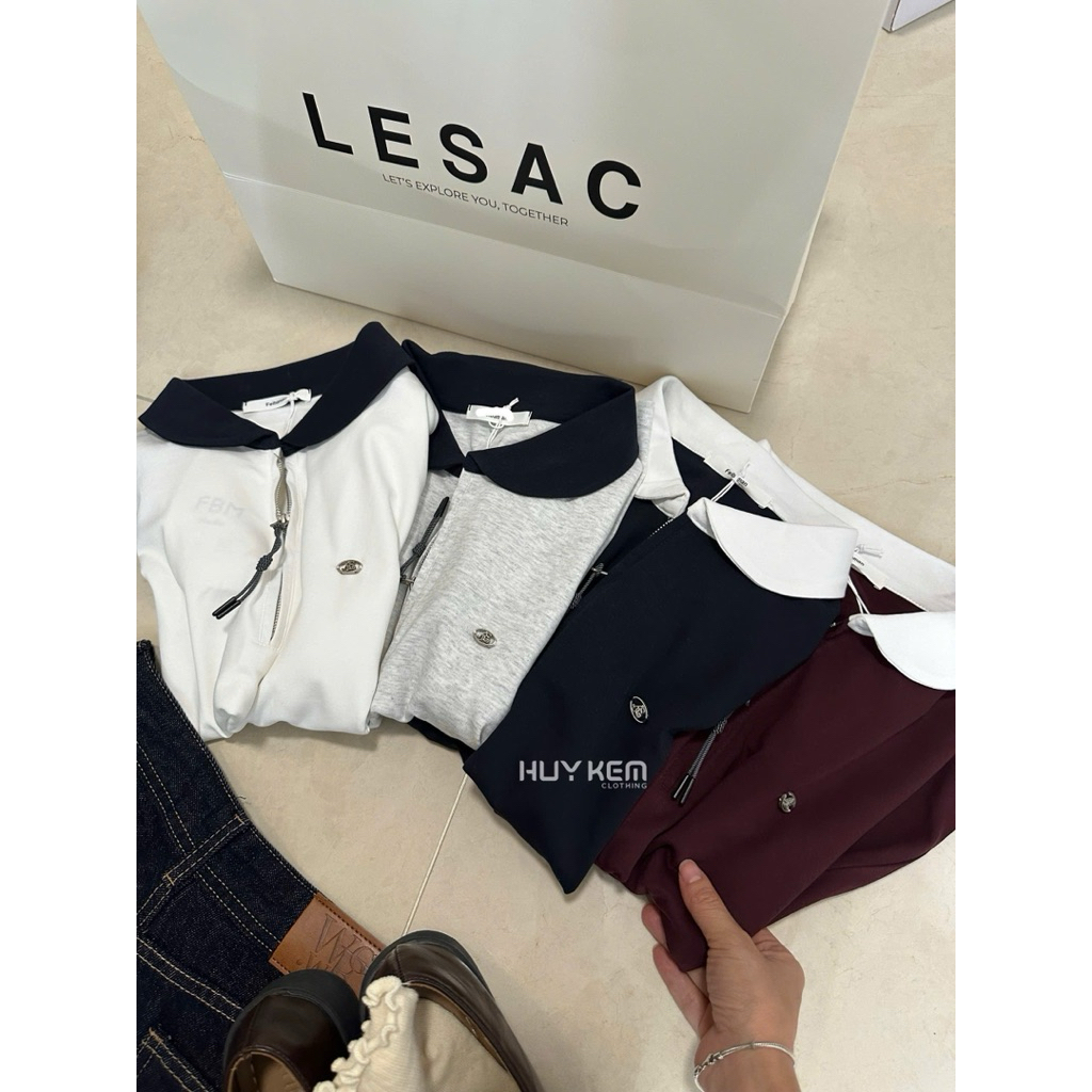 [𝐒𝐮𝐙𝐲] Thun Siêu Mát Khoá Tag Cổ Sen FBM QCCC (48-57kg)i