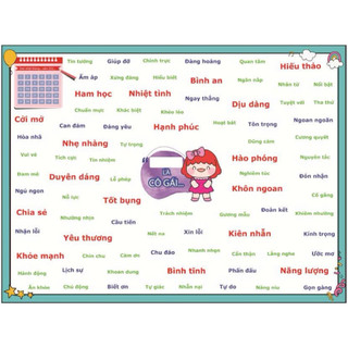 TRANH GÁN MÁC NGÔN TỪ THỊNH VƯỢNG CHO BÉ YÊU