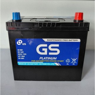 Bình ắc quy 12v khô miễn bảo dưỡng GS MF 46B24LS (12V, 45ah) cọc to
