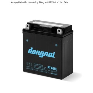 Bình ắc quy xe máy 12v khô miễn bảo dưỡng Đồng Nai PTX6HL | 12V - 5ah