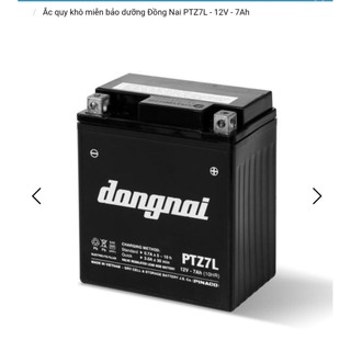 Bình acquy xe máy 12v khô miễn bảo dưỡng đồng nai PTZ7L | 12V - 7ah