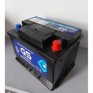 Bình ắc quy 12v khô miễn bảo dưỡng GS DIN60L-LBN (12V, 60ah)