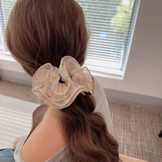 Scrunchies 2 Lớp 16cm Voan Thêu Hoa Xinh Xắn • Mây Fashion Jewelry - C725.24